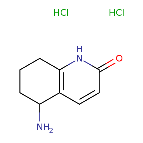 NC1CCCc2c1ccc(=O)[nH]2.Cl.Cl