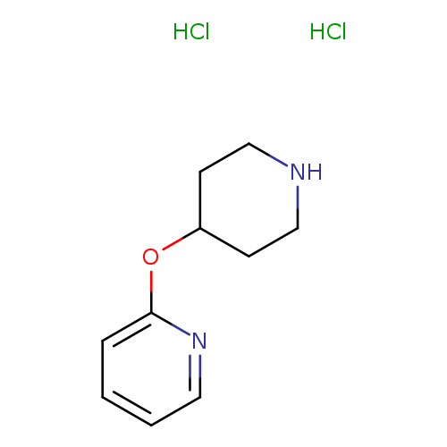 N1CCC(CC1)Oc1ccccn1.Cl.Cl