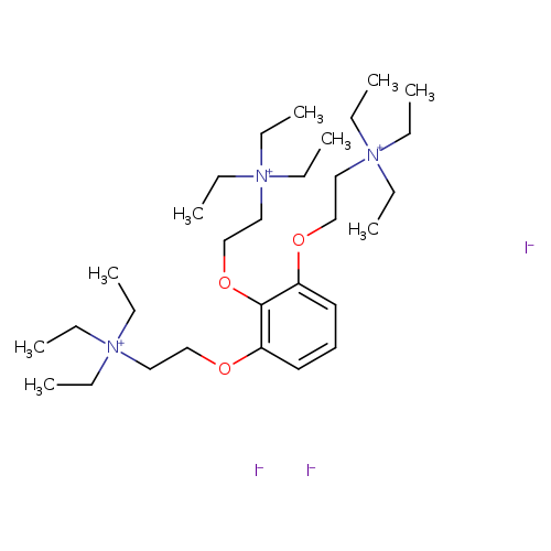 CC[N+](CCOc1c(OCC[N+](CC)(CC)CC)cccc1OCC[N+](CC)(CC)CC)(CC)CC.[I-].[I-].[I-]