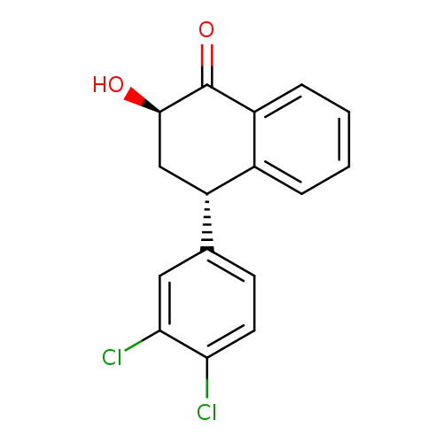 O[C@@H]1C[C@@H](c2ccc(c(c2)Cl)Cl)c2c(C1=O)cccc2