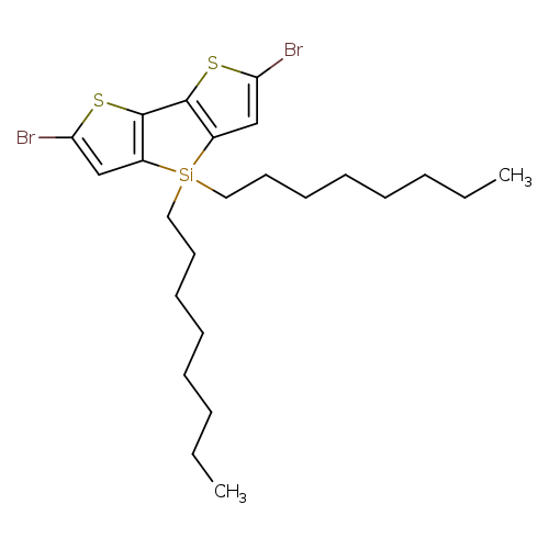 CCCCCCCC[Si]1(CCCCCCCC)c2cc(sc2c2c1cc(s2)Br)Br