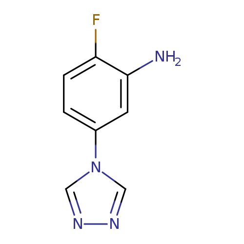 Fc1ccc(cc1N)n1cnnc1