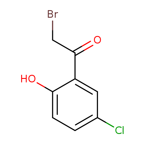 Oc1ccc(cc1C(=O)CBr)Cl