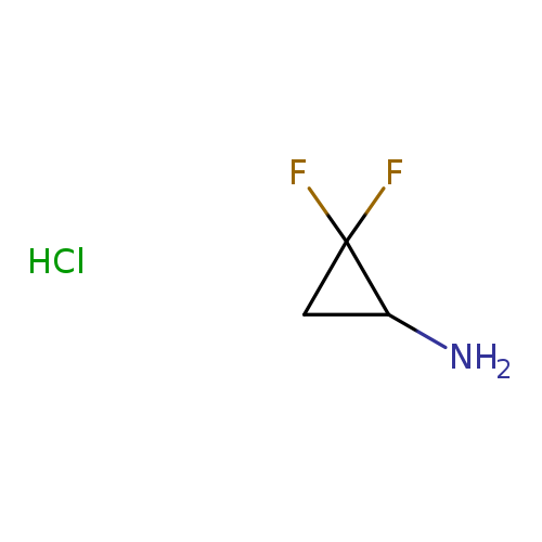 NC1CC1(F)F.Cl