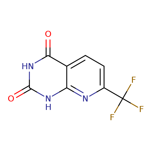 O=c1[nH]c2nc(ccc2c(=O)[nH]1)C(F)(F)F