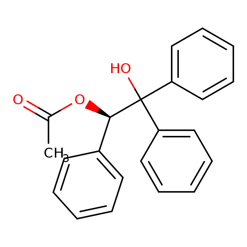 CC(=O)O[C@@H](C(c1ccccc1)(c1ccccc1)O)c1ccccc1