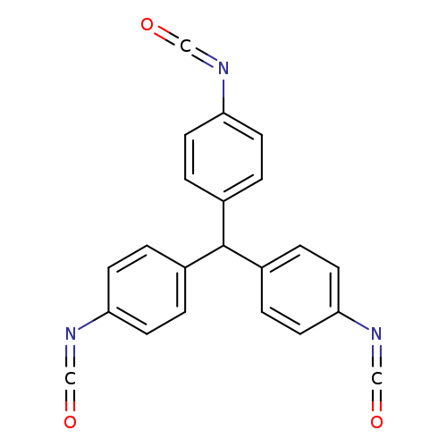 O=C=Nc1ccc(cc1)C(c1ccc(cc1)N=C=O)c1ccc(cc1)N=C=O