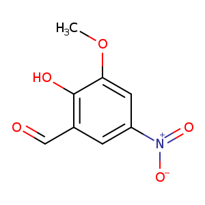 COc1cc(cc(c1O)C=O)[N+](=O)[O-]