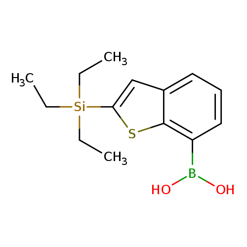 CC[Si](c1cc2c(s1)c(ccc2)B(O)O)(CC)CC