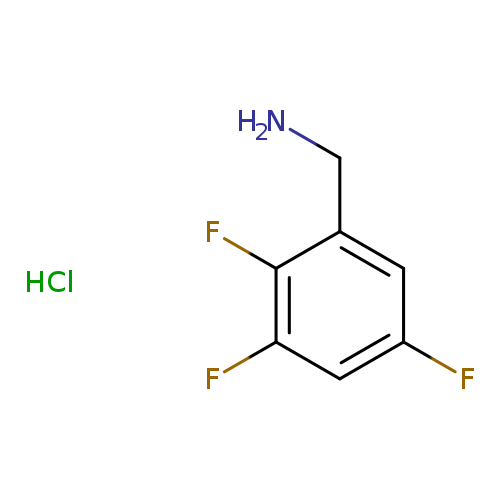 NCc1cc(F)cc(c1F)F.Cl