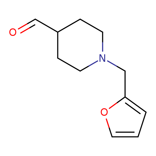 O=CC1CCN(CC1)Cc1ccco1
