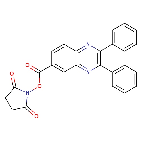 O=C1CCC(=O)N1OC(=O)c1ccc2c(c1)nc(c(n2)c1ccccc1)c1ccccc1