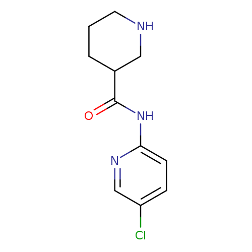 O=C(C1CCCNC1)Nc1ccc(cn1)Cl
