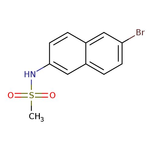 Brc1ccc2c(c1)ccc(c2)NS(=O)(=O)C