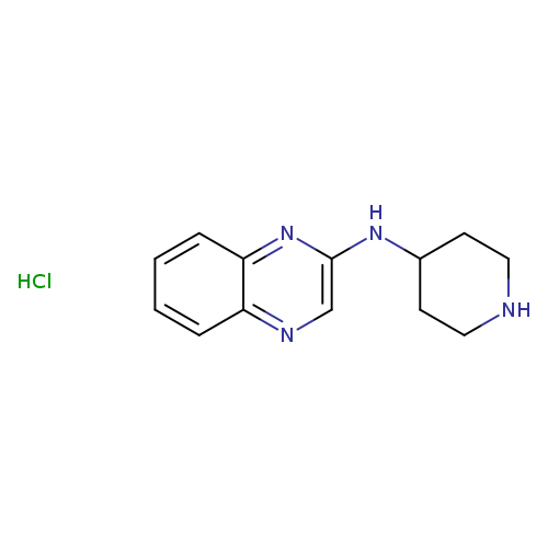 N1CCC(CC1)Nc1cnc2c(n1)cccc2.Cl