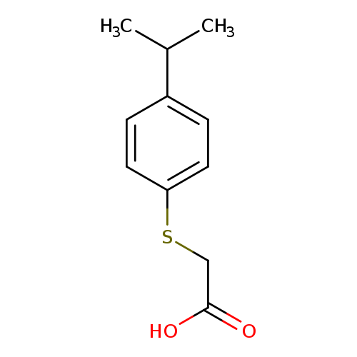CC(c1ccc(cc1)SCC(=O)O)C