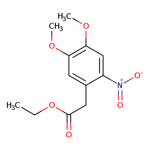 CCOC(=O)Cc1cc(OC)c(cc1[N+](=O)[O-])OC