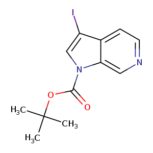 O=C(n1cc(c2c1cncc2)I)OC(C)(C)C