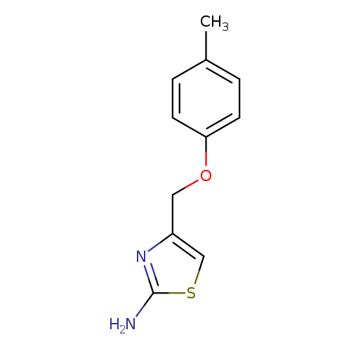 Cc1ccc(cc1)OCc1csc(n1)N