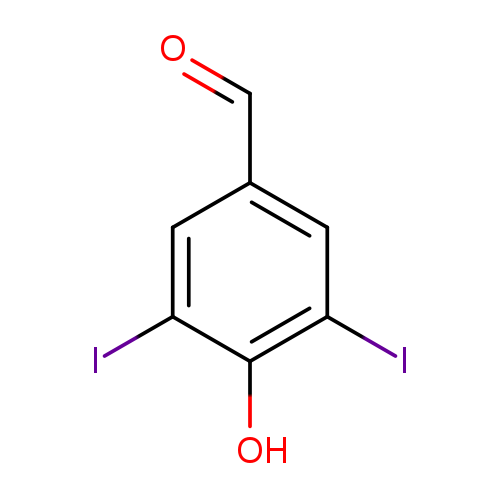 O=Cc1cc(I)c(c(c1)I)O