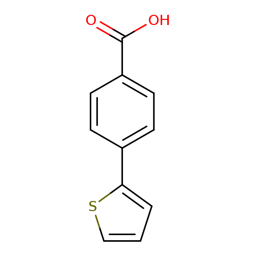 OC(=O)c1ccc(cc1)c1cccs1