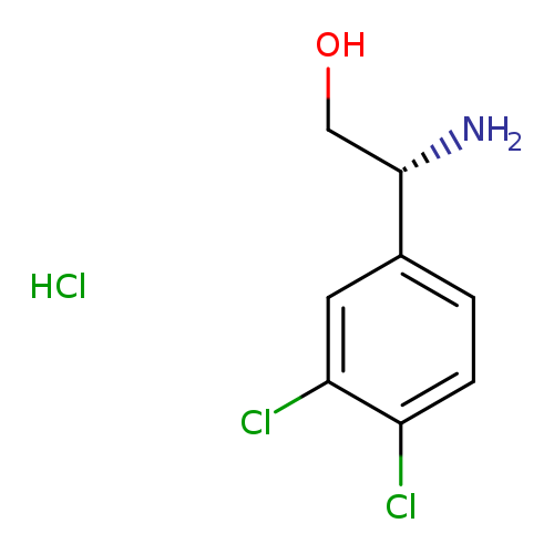 OC[C@@H](c1ccc(c(c1)Cl)Cl)N.Cl