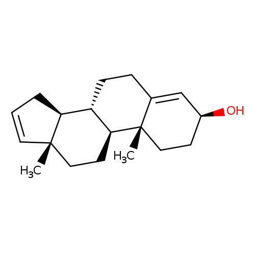 O[C@H]1CC[C@]2(C(=C1)CC[C@@H]1[C@@H]2CC[C@]2([C@H]1CC=C2)C)C