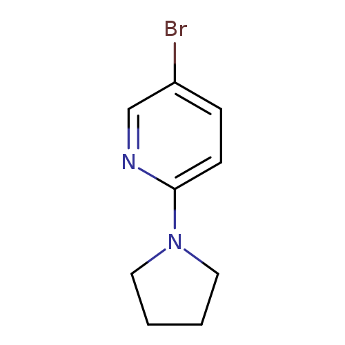 Brc1ccc(nc1)N1CCCC1
