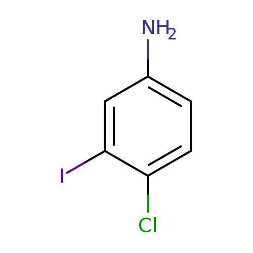 Nc1ccc(c(c1)I)Cl