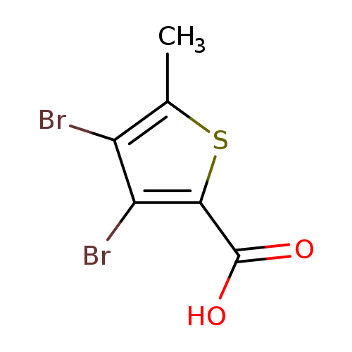 OC(=O)c1sc(c(c1Br)Br)C