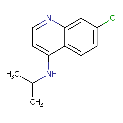 CC(Nc1ccnc2c1ccc(c2)Cl)C