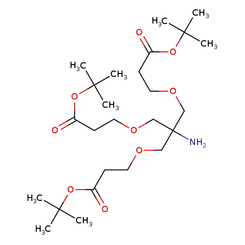 O=C(OC(C)(C)C)CCOCC(COCCC(=O)OC(C)(C)C)(COCCC(=O)OC(C)(C)C)N