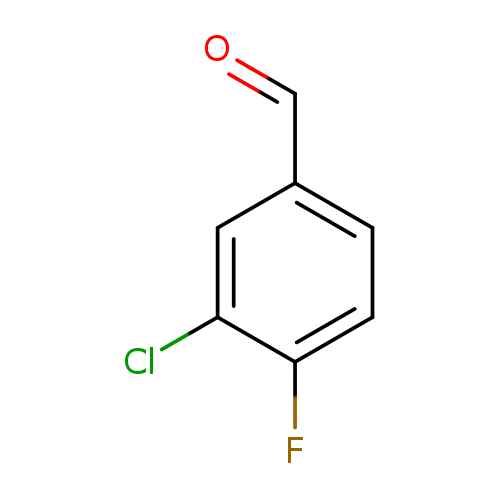 O=Cc1ccc(c(c1)Cl)F