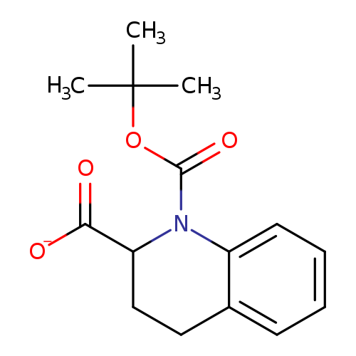 [O-]C(=O)C1CCc2c(N1C(=O)OC(C)(C)C)cccc2