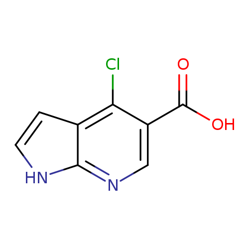 OC(=O)c1cnc2c(c1Cl)cc[nH]2