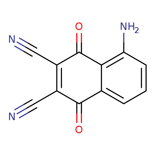 N#CC1=C(C#N)C(=O)c2c(C1=O)c(N)ccc2