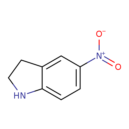 [O-][N+](=O)c1ccc2c(c1)CCN2