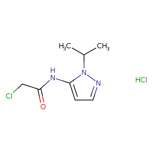 ClCC(=O)Nc1ccnn1C(C)C.Cl