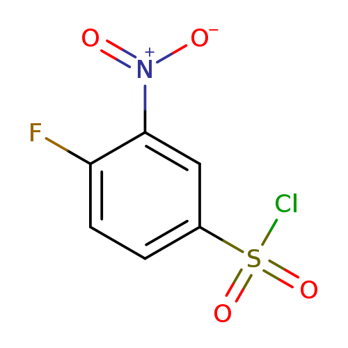 [O-][N+](=O)c1cc(ccc1F)S(=O)(=O)Cl