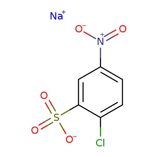 [O-][N+](=O)c1ccc(c(c1)S(=O)(=O)[O-])Cl.[Na+]