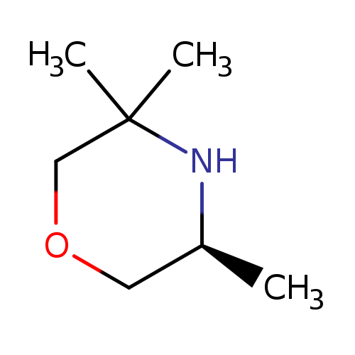 C[C@H]1COCC(N1)(C)C