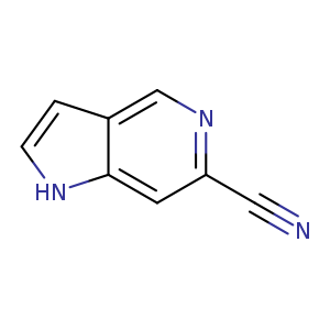 N#Cc1ncc2c(c1)[nH]cc2