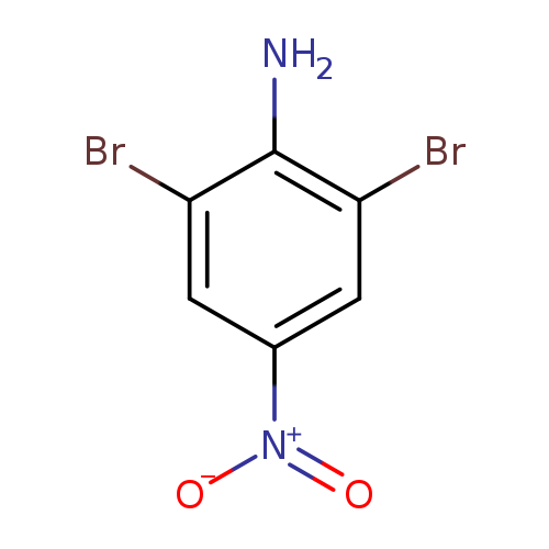 [O-][N+](=O)c1cc(Br)c(c(c1)Br)N