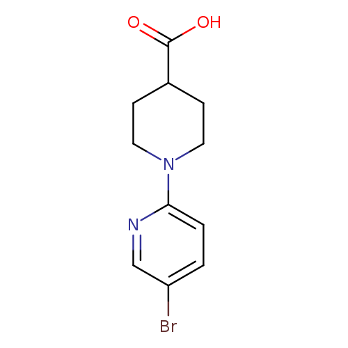 OC(=O)C1CCN(CC1)c1ccc(cn1)Br