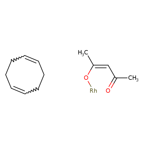 C1CC=CCCC=C1.[Rh]O/C(=CC(=O)C)/C