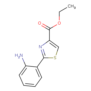 CCOC(=O)c1csc(n1)c1ccccc1N