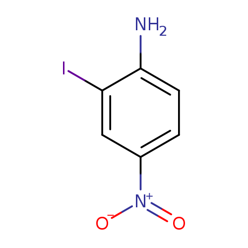 [O-][N+](=O)c1ccc(c(c1)I)N