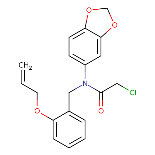 C=CCOc1ccccc1CN(c1ccc2c(c1)OCO2)C(=O)CCl