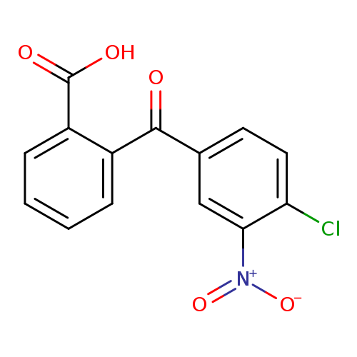 O=C(c1ccccc1C(=O)O)c1ccc(c(c1)[N+](=O)[O-])Cl