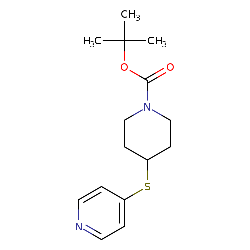 O=C(N1CCC(CC1)Sc1ccncc1)OC(C)(C)C